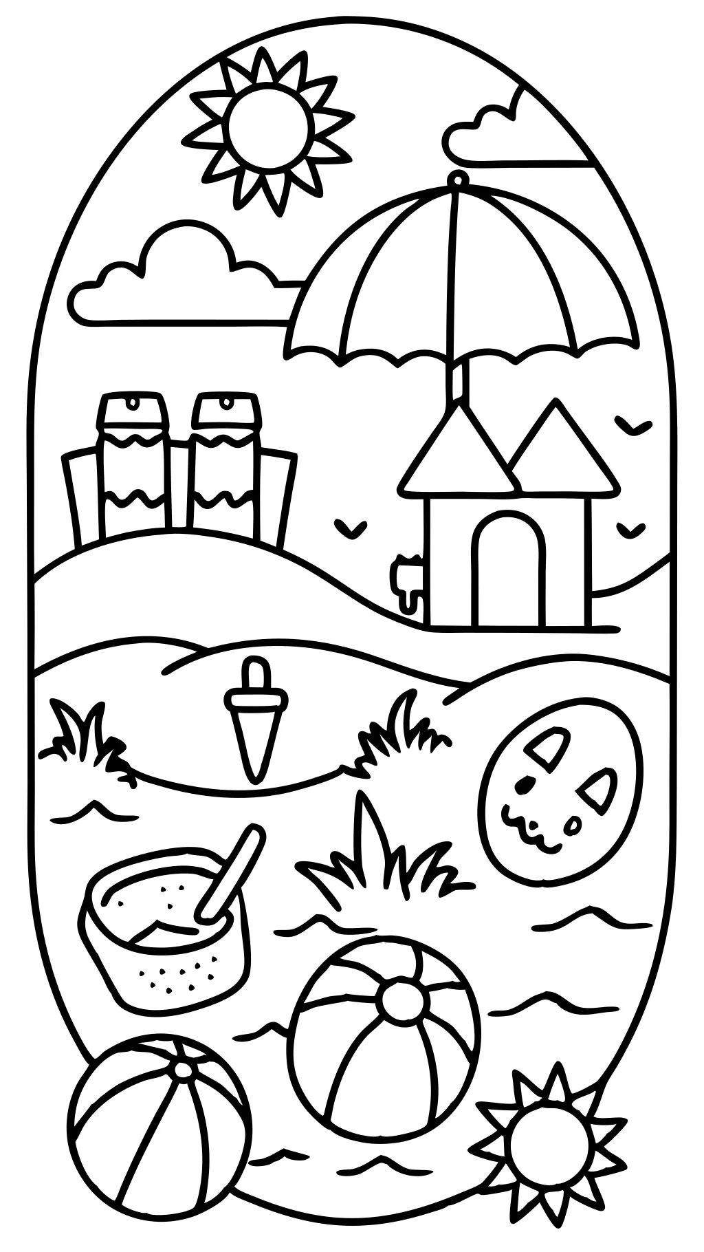 summer free coloring pages